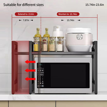 🍽️ Estante Extensible para Microondas (42–64 cm) | Hogartek